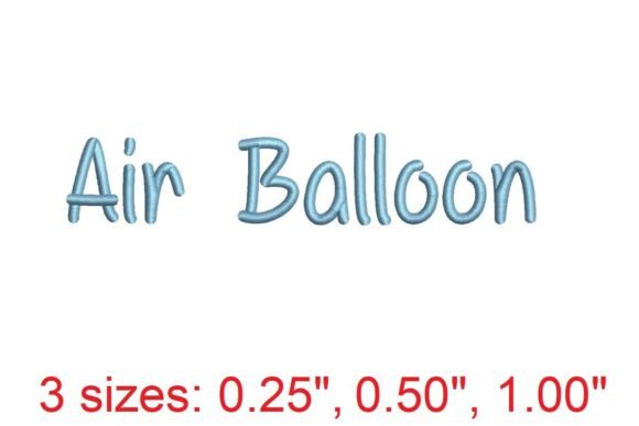 Air Balloon Embroidery Font: A Boutique Apparel Review