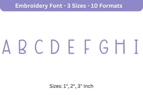 Beautiful Font Uppercase A to I Review