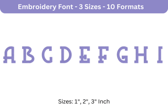 Blue Plate Font Uppercase A-I Review