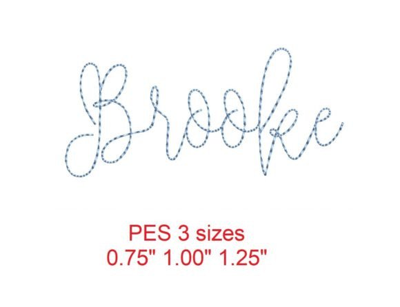 Brooke Bean Stitch Font: Elegant and Quick