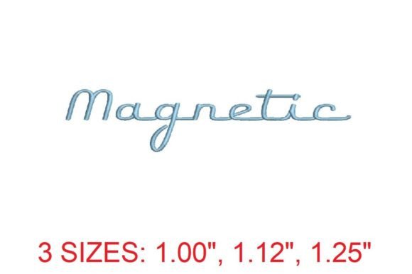 Discover the Magnetic Embroidery Font