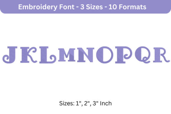 Fancy Pants Font J to R: Seasonal Embroidery Review