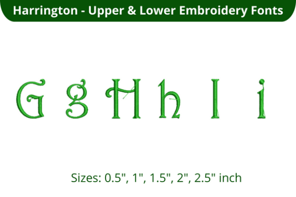 Harrington Font GHI: A Designer’s Stitch Test