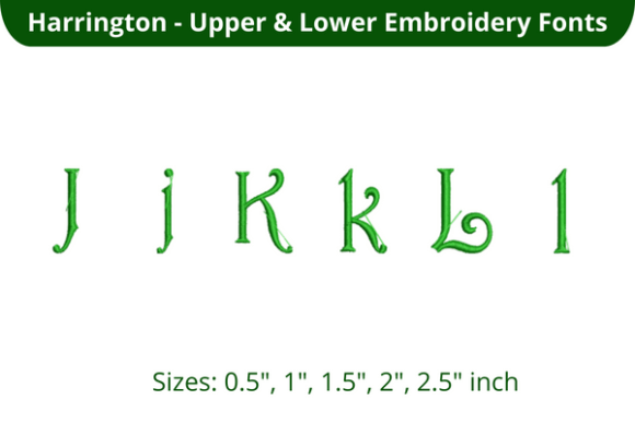 Harrington Font JKL: A Seasonal Embroidery Review