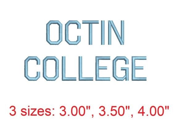 Octin College Regular: A Timeless Embroidery Font