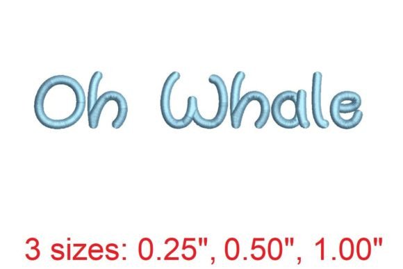 Oh Whale Embroidery Font: A Designer Review