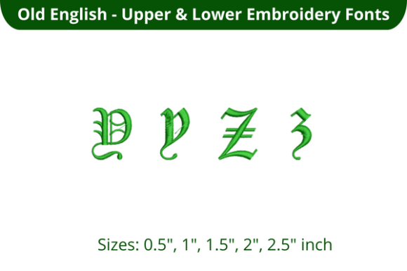 Old English Font YZ: A Designer’s Stitch Test