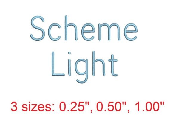 Scheme LT Embroidery Font: Elegant Personalized Gifts