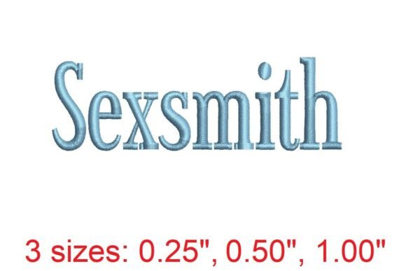 Sexsmith Embroidery Font for Boutique Apparel